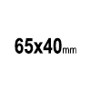 PIN RECTANGLE 65 - rectangular pin, 65x40mm | GL050103C