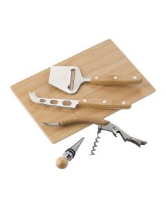 PATRICK - Bamboo cheese and wine set 