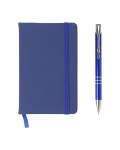 MISSOULA - PU notebook with aluminium ballpen