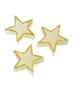 LORNA - Three star-shaped candles 