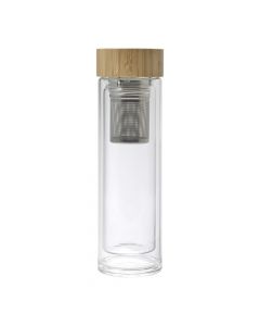 TIANYI - Bamboo and glass double walled bottle