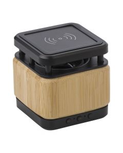 MASSA - Bamboo and ABS wireless speaker and charger Nova