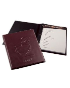 MENU ELEGANT M - medium smooth leatherette menu holder