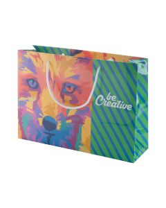 CREASHOP H - custom made paper shopping bag, horizontal