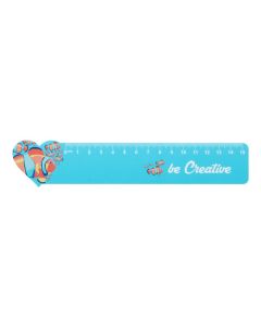 COULER 15 - 15 cm ruler, heart