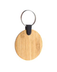 BAMBRY - bamboo keyring, round
