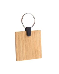 BAMBRY - bamboo keyring, square