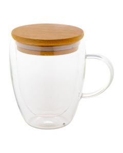 GROBINA - glass thermo mug