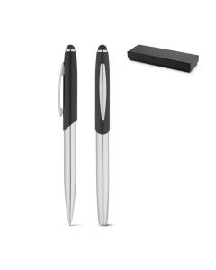 DOUBLETTE - Roller pen and ball pen set in metal