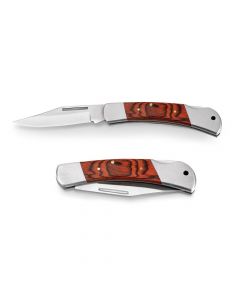 FALCON II - Pocket knife in stainless steel and wood
