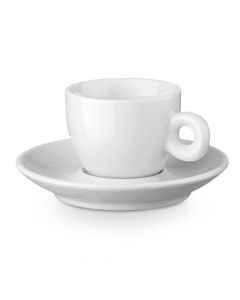PRESSO - Ceramic coffee cup and saucer