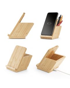 LEAVITT - Wireless charger in bamboo