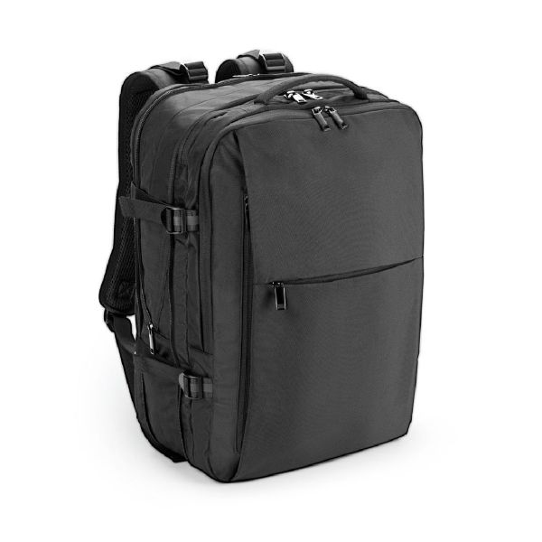High-density recycled 600D polyester travel backpack for 17