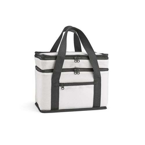 FLORENCE L - Cooler 10L rPET. 2 compartments and front pocket