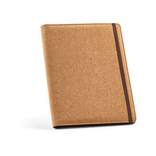 KAFKA A4 - Folder Cork. 64 FSC sheet notepad and elastic closure
