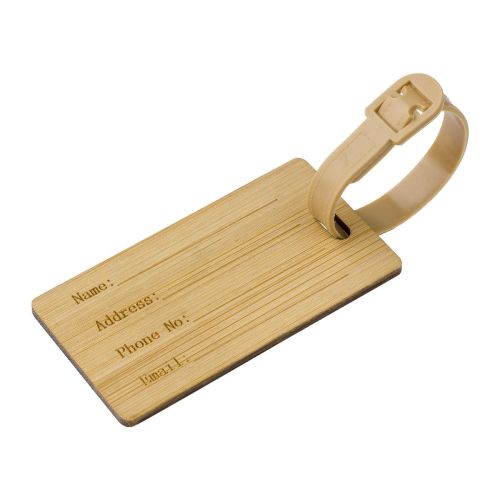 SHAWN - Bamboo luggage tag 