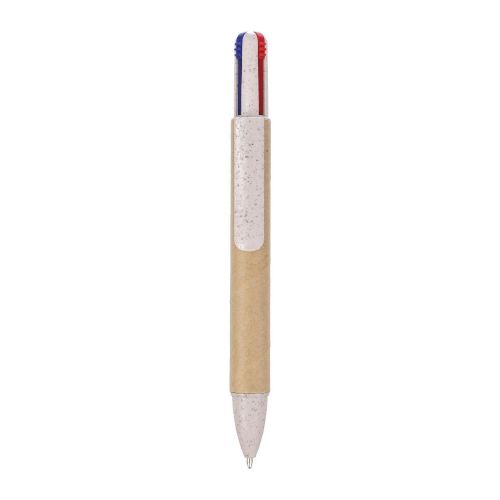 DEBORAH - Recycled carton four-color ballpen 