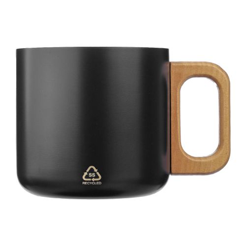 DWIGHT - Recycled stainless steel double-walled mug 400 ml 