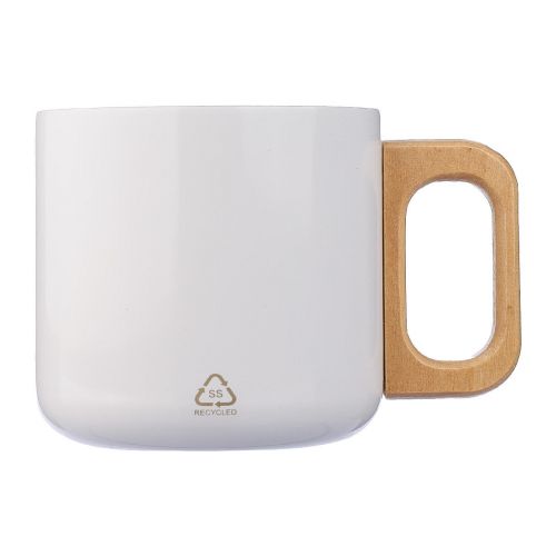 DWIGHT - Recycled stainless steel double-walled mug 400 ml 
