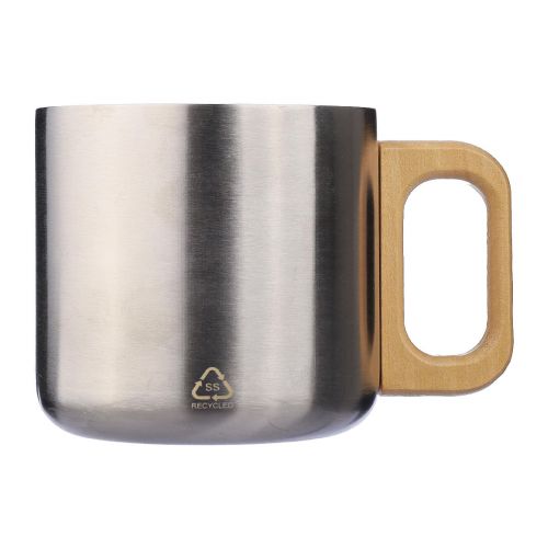 DWIGHT - Recycled stainless steel double-walled mug 400 ml 