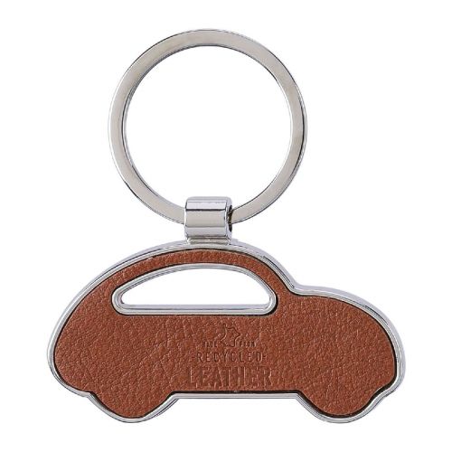 JOAN - Recycled leather keychain 