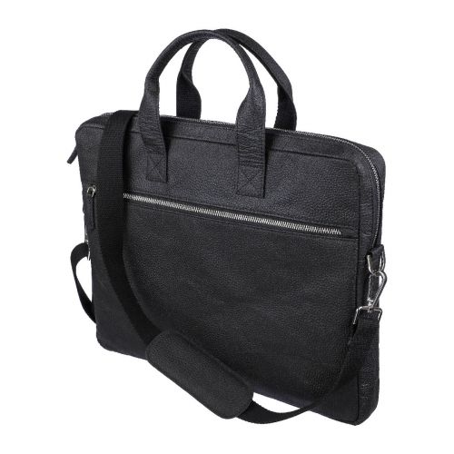 LILLIAN - Tomato leather laptop bag 