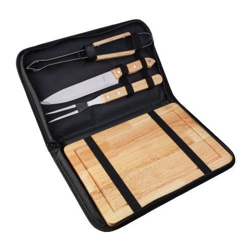 KATHLEEN - Stainless steel barbecue set 
