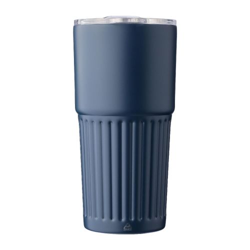 KAEL - Recycled stainless steel double-walled drinking mug (500 ml) 