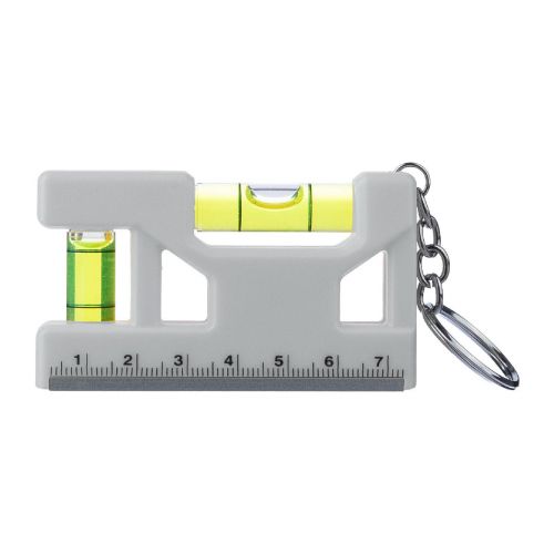 INDIRA - Recycled ABS spirit level keychain 