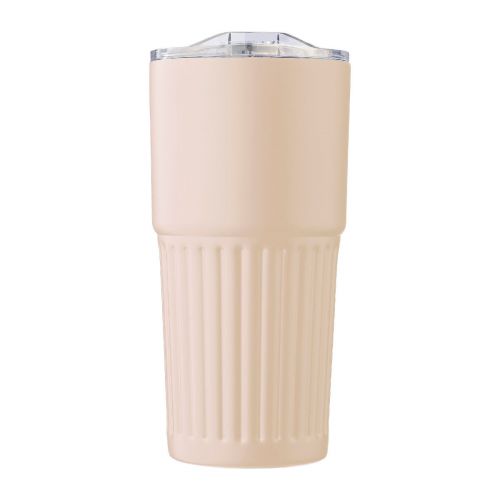 KAEL - Recycled stainless steel double-walled drinking mug (500 ml) 