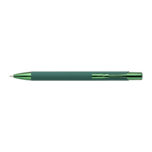 ANISA - Recycled aluminium rubberized ballpen 