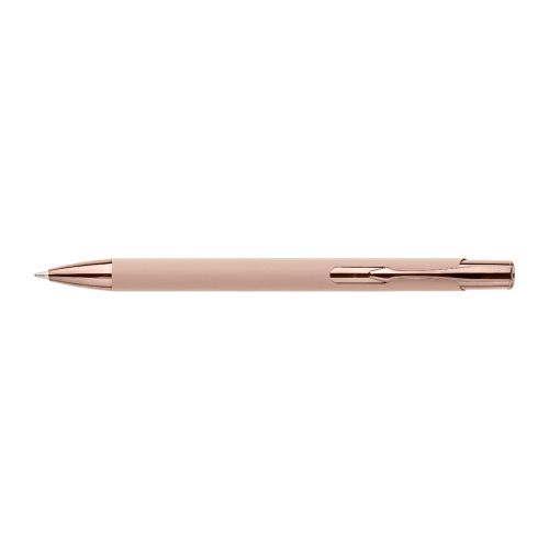 ANISA - Recycled aluminium rubberized ballpen 