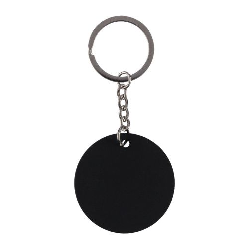 RISA - Recycled stainless steel round keychain 