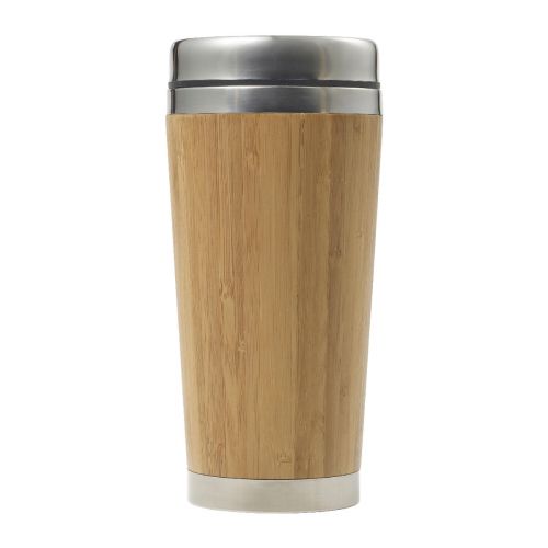 SABINE - Bamboo and stainless steel travel cup 