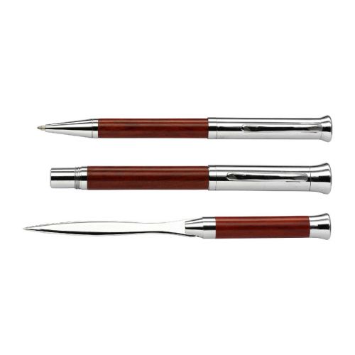 PAULETTE - Rosewood writing set 