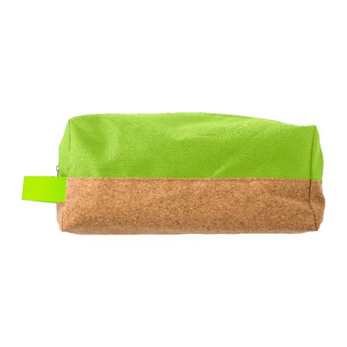 LYNN - Polyester and cork toilet bag 