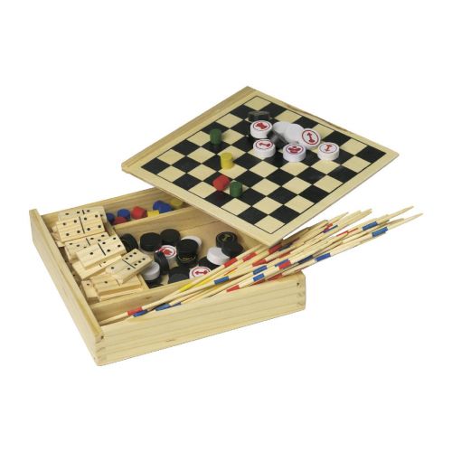 CHERIE - Wooden 5-in-1 game set 
