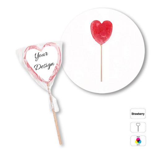 LOGO POP - heart-shaped lollipop