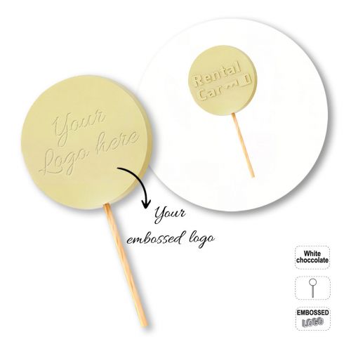 CHOCO POP - round chocolate lollipop