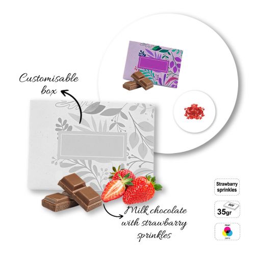 MINI MODERN BAND - milk chocolate bar with topping