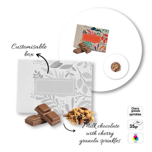 MINI MODERN BAND - milk chocolate bar with topping