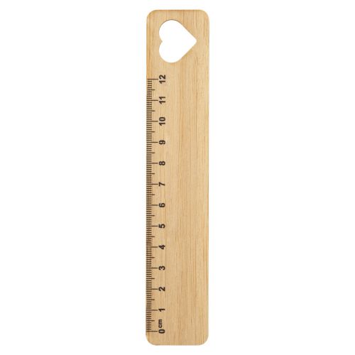 ROOLER - bamboo ruler, heart