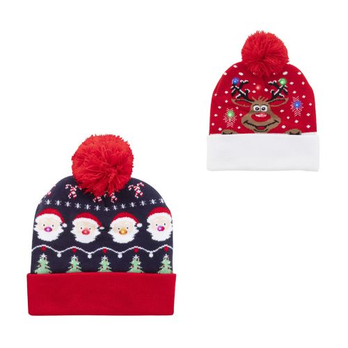NORRSKEN - Christmas LED winter hat, Santa Claus