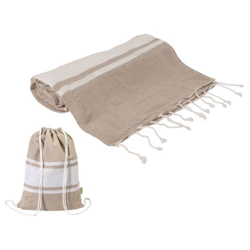 TORTUGA - recycled cotton beach towel and drawstring bag