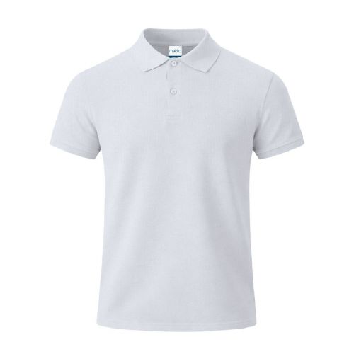 CHARLES - Adult White Polo Shirt