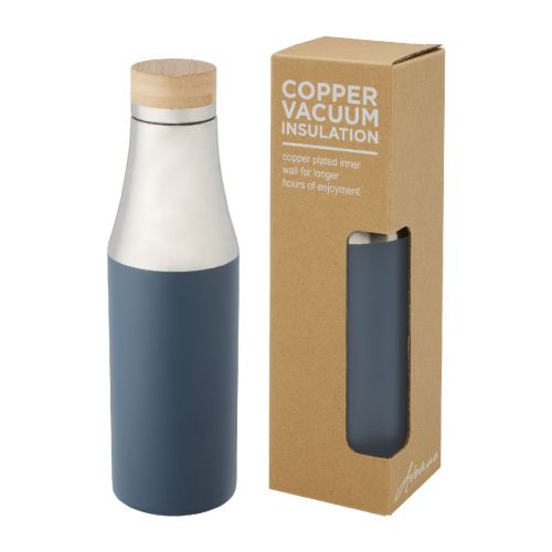 HULAN - 540 ml copper vacuum insulated stainless steel bottle with bamboo lid