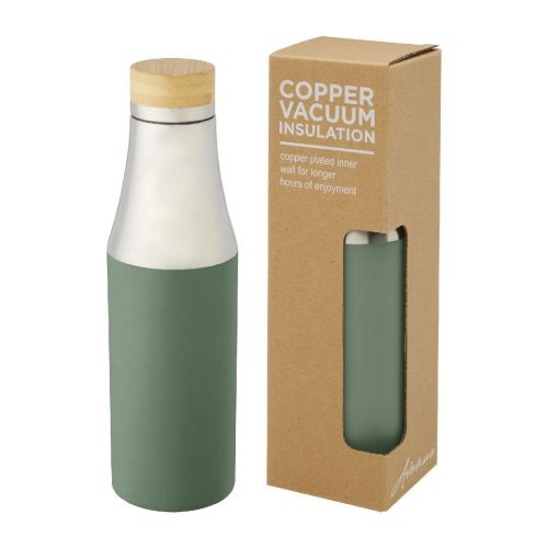HULAN - 540 ml copper vacuum insulated stainless steel bottle with bamboo lid