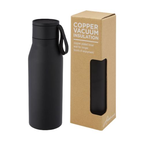 LJUNGAN -Hulan 540 ml copper vacuum insulated stainless steel bottle with bamboo lid