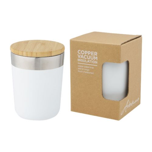LAGAN - 330 ml copper vacuum insulated stainless steel tumbler with bamboo lid