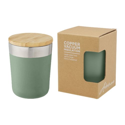 LAGAN - 330 ml copper vacuum insulated stainless steel tumbler with bamboo lid